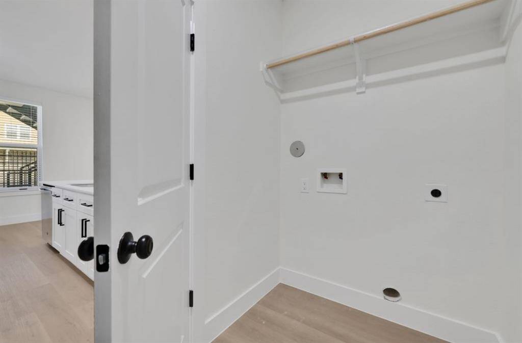 in-unit laundry room