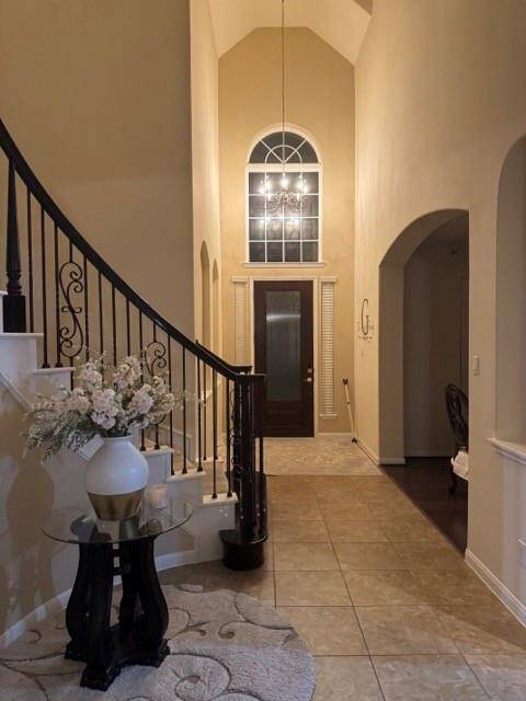 Entry to Foyer to stairs
