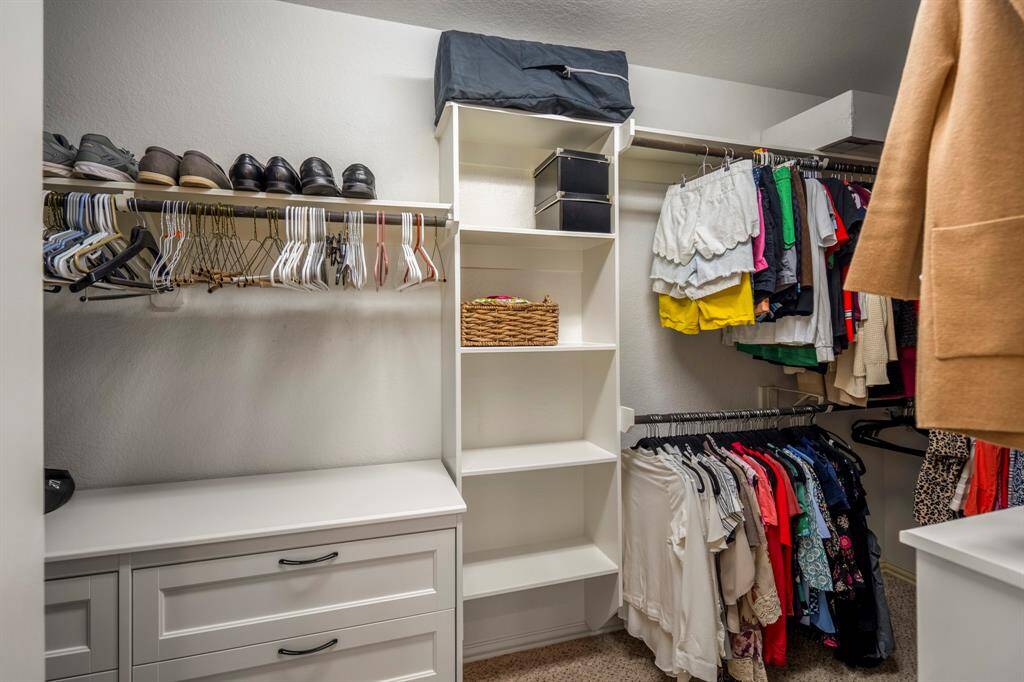 Primary Closet features plenty of storage
