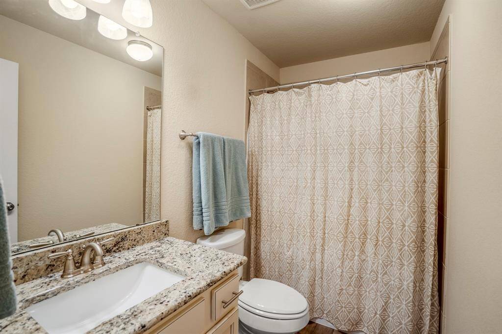 Secondary Bath with a tub/shower combination