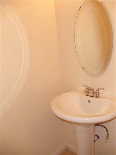 1/2 bath downstairs.