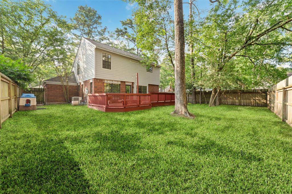 Plenty of room and privacy in the shaded backyard!