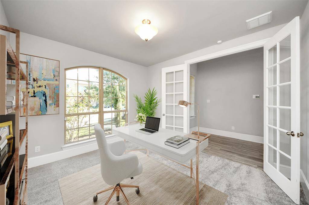 virtually staged office