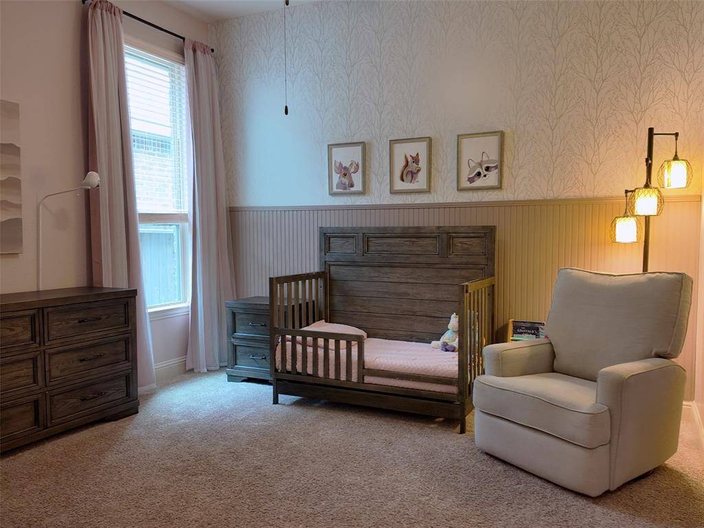 Third bedroom with wainscoting