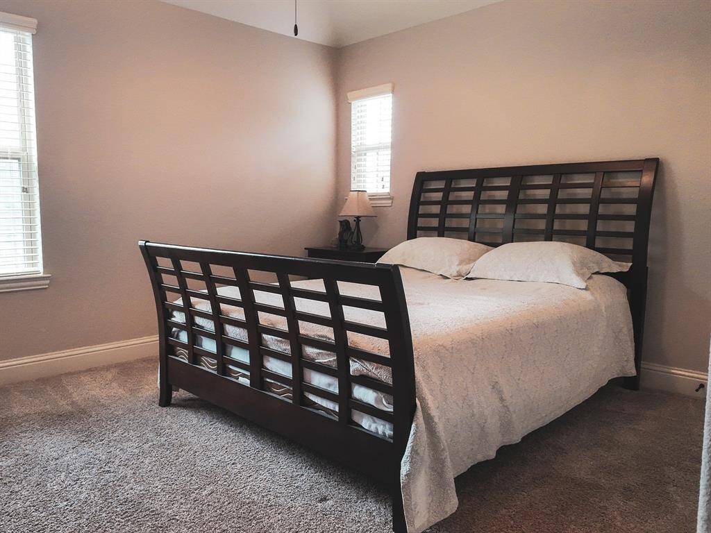 Upstairs bedroom affords maximum privacy