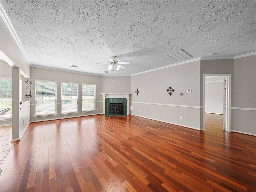 Huge living area open to the kitchen is as great space to relax and unwind.