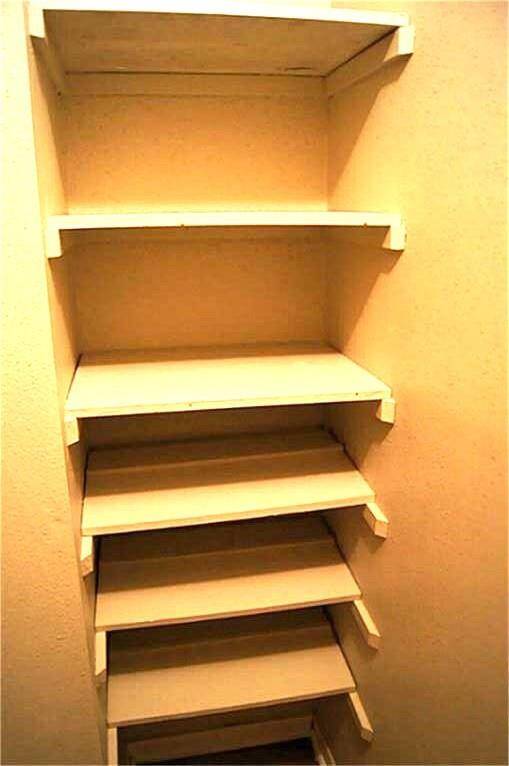 LOTS OF STORAGE SHELVES