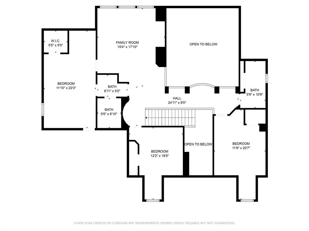 Second floor layout
