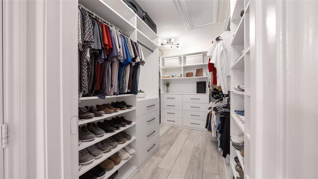 This custom closet is what dreams are made of.