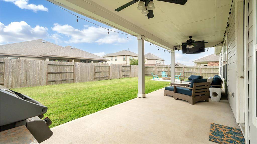 The extended covered patio gives a great space to hang out.