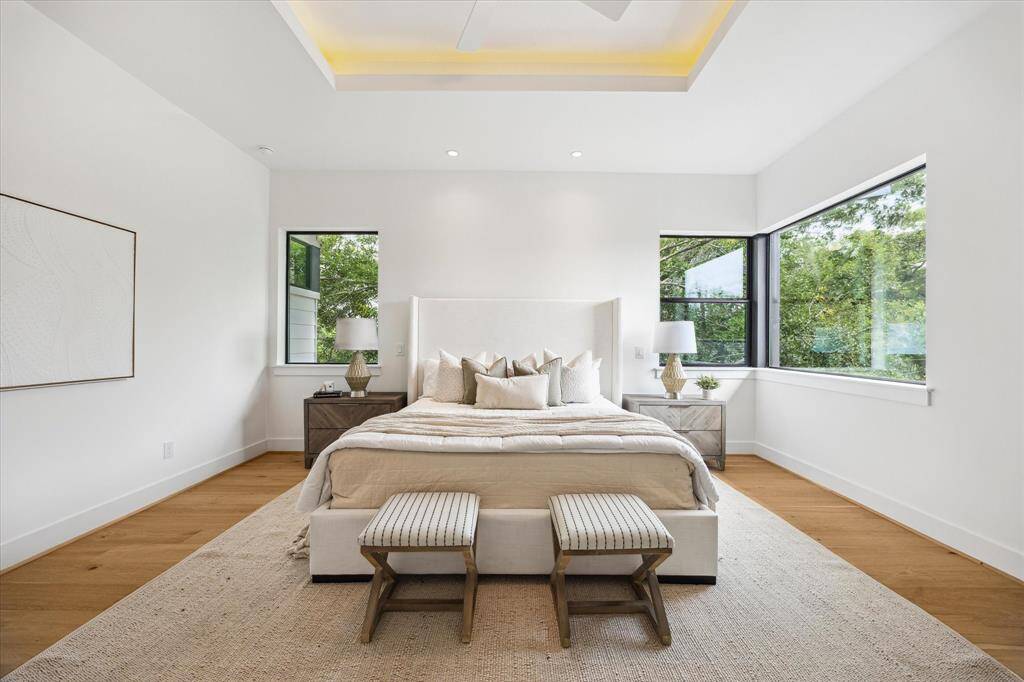 Plenty of light in primary bedroom