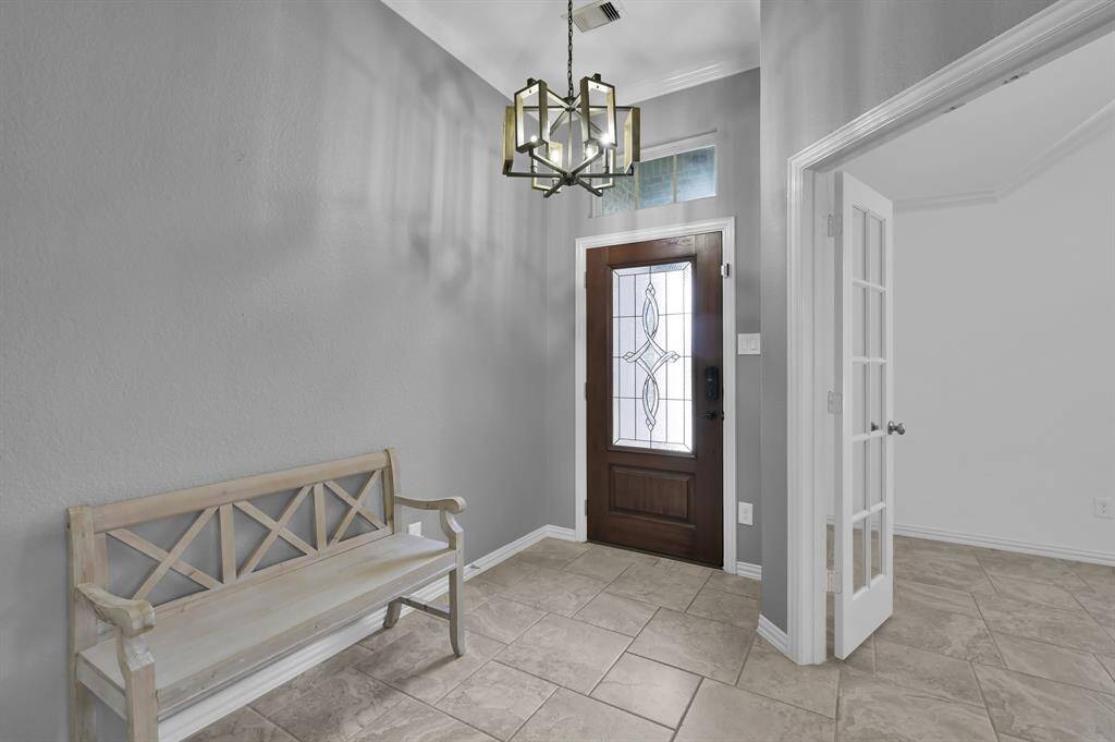 Entry with office to the left