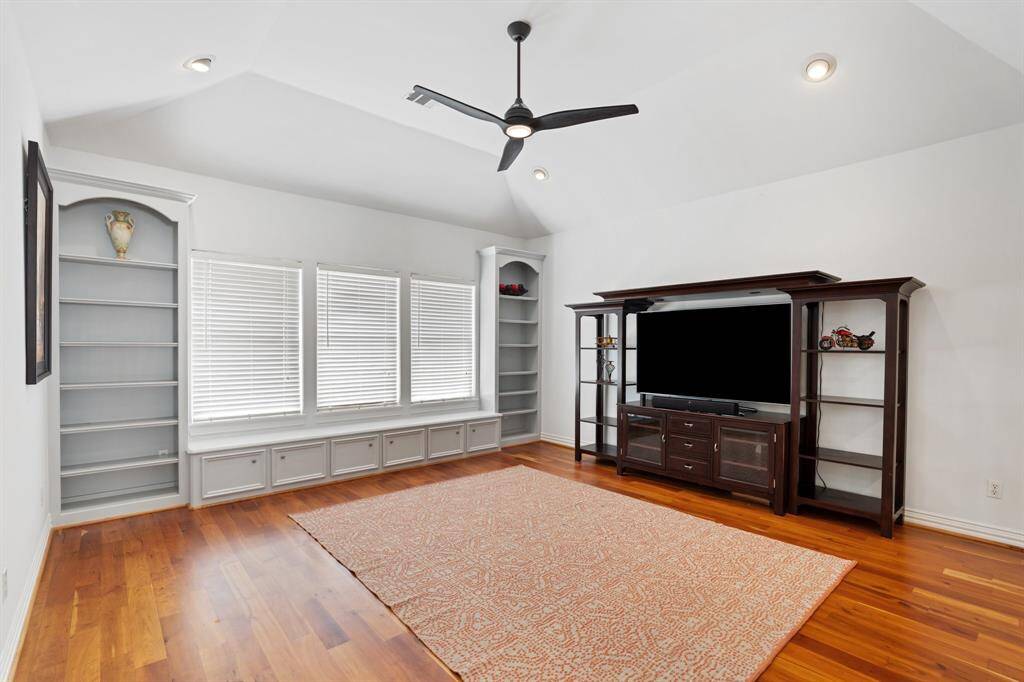 The game room includes window seats with underneath storage.