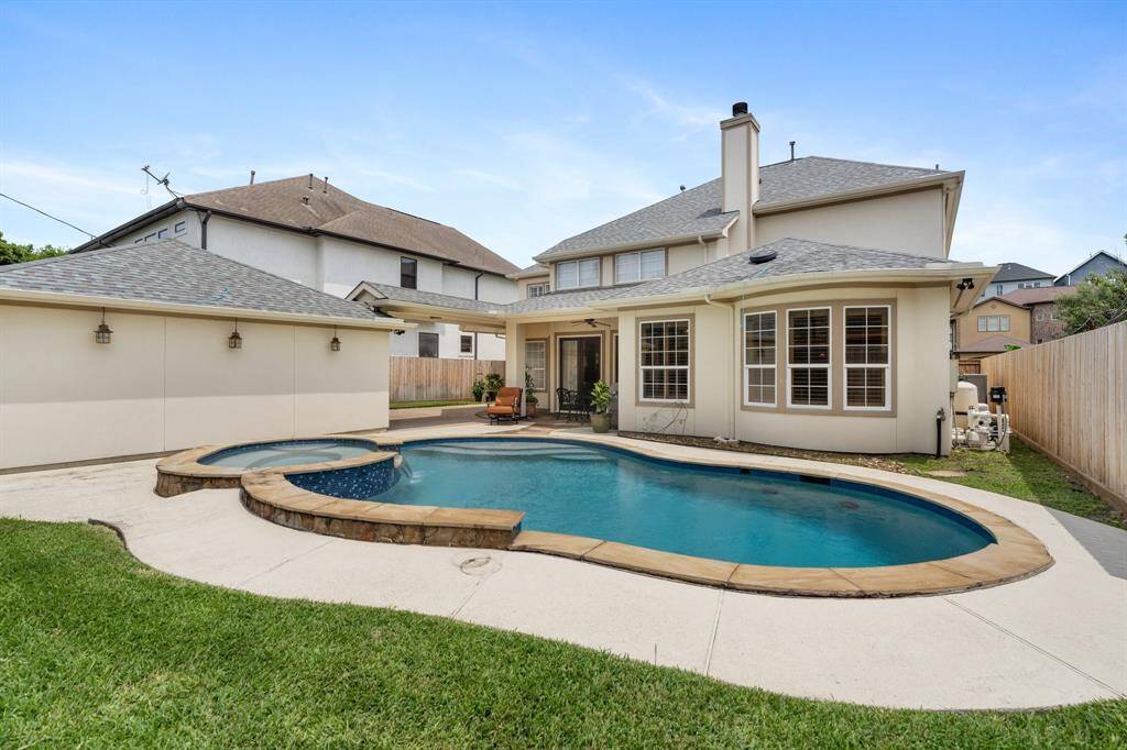 Backyard pool.