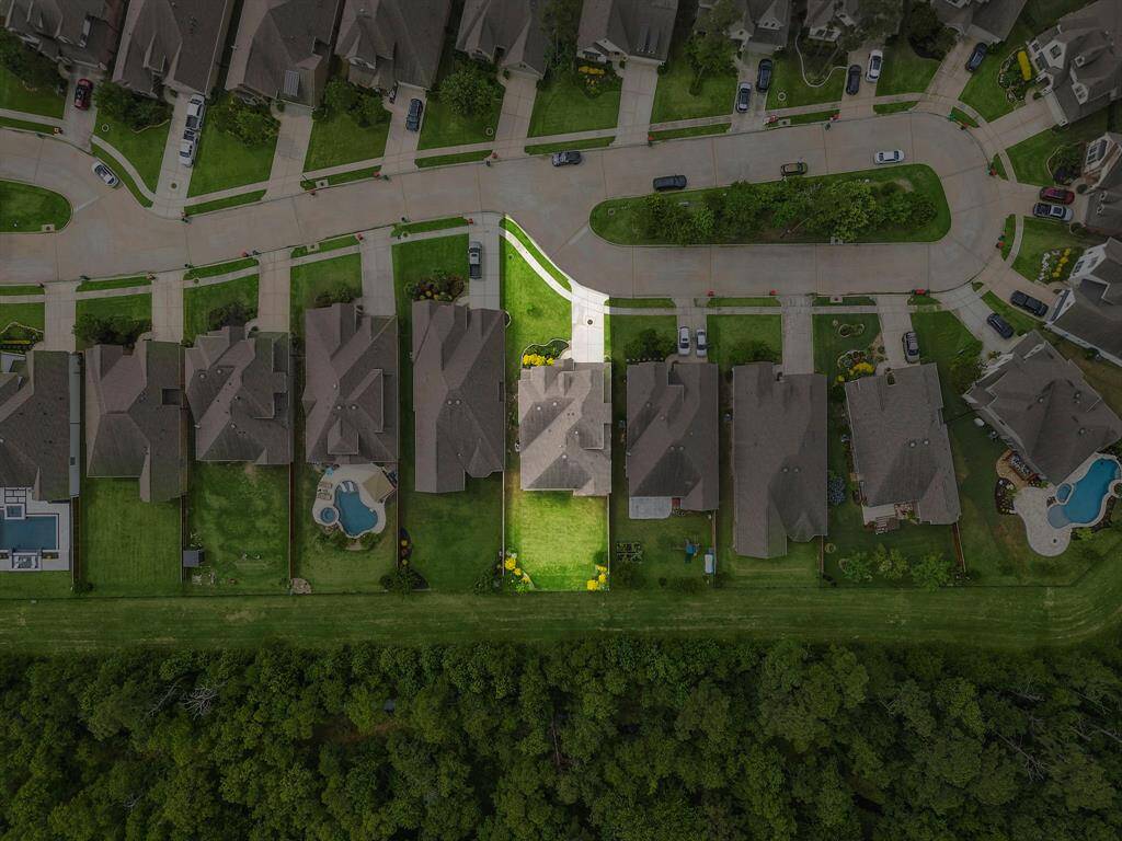 Notice the small street that the home is located on.