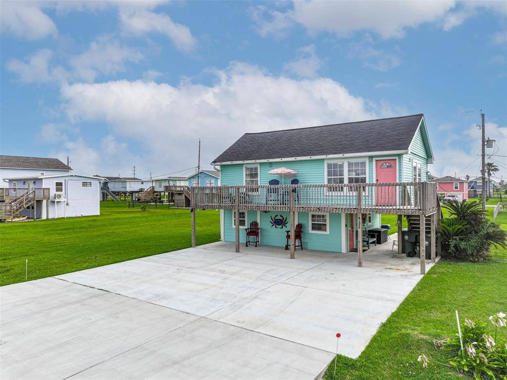 Angled view of home front