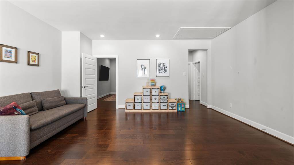 Second floor landing doubles as a play area and office with plenty of room to spare.