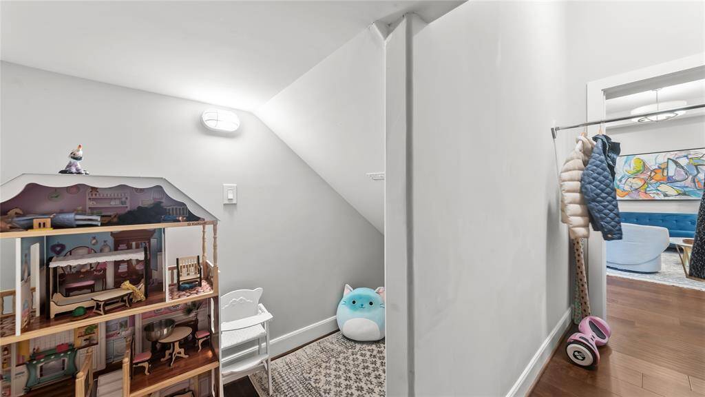 Bonus! Large coat closet doubles as a perfect secret getaway for the little ones!