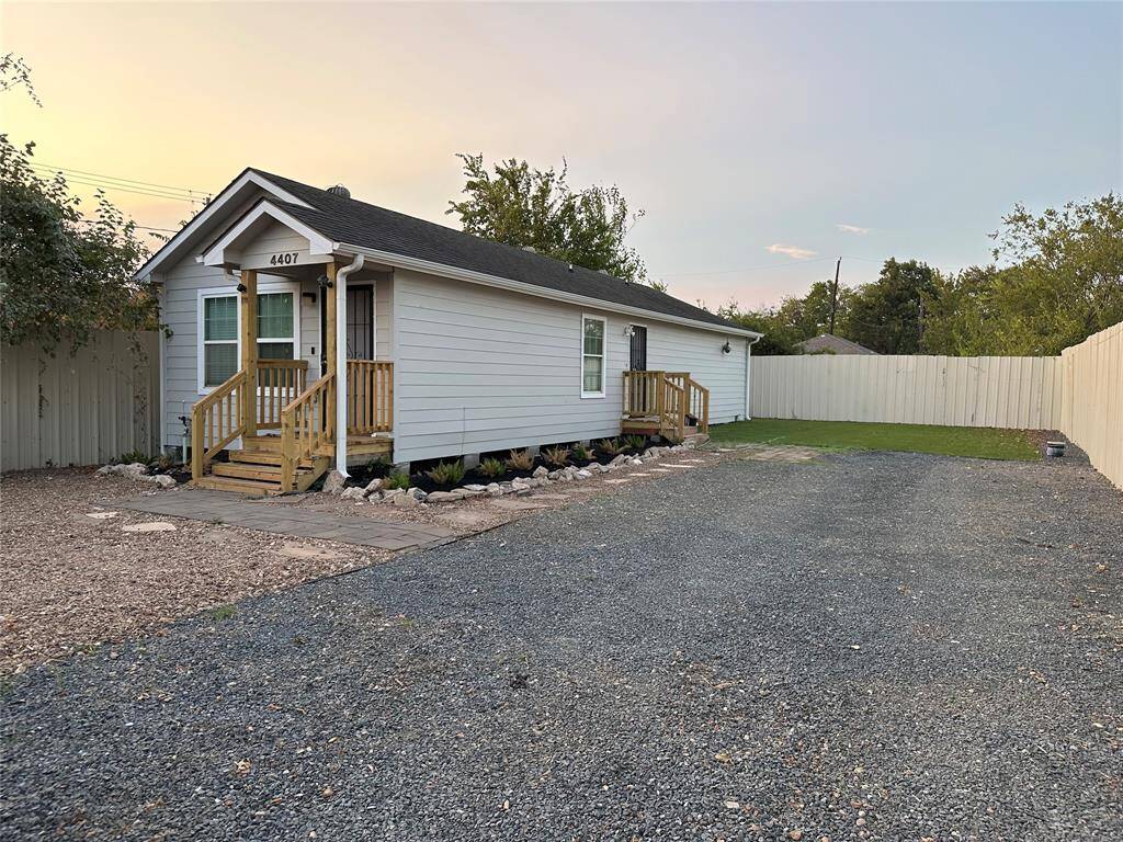 Welcome to 4407 Cline! Your private oasis complete with plenty of parking from a newly refurbished driveway.