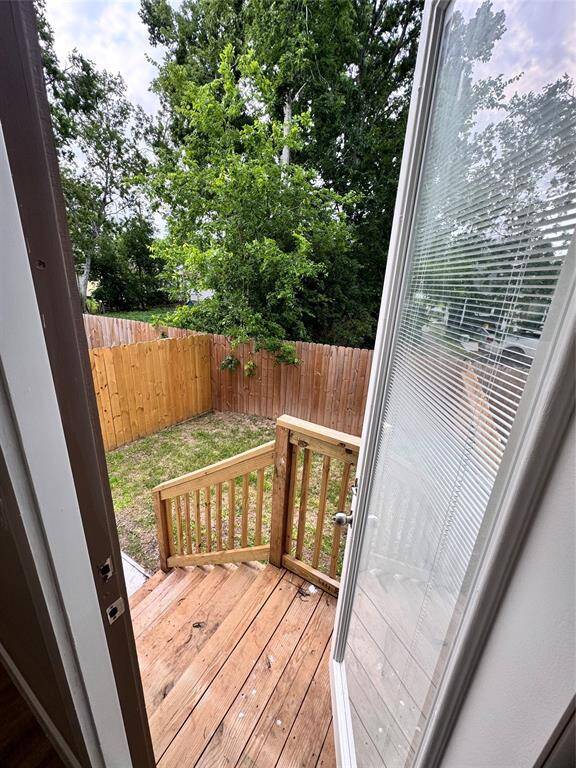 Backyard access from Primary Bedroom.