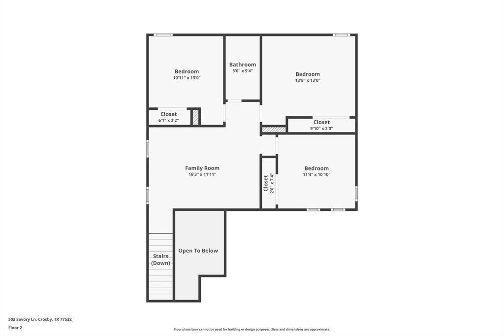 Upper Level Floor Plan