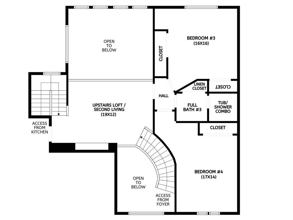 Upstairs Floor Plan