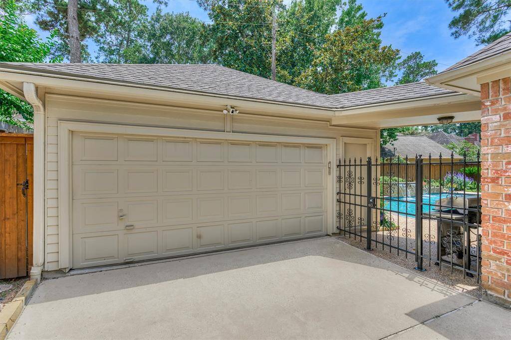 Oversized two-car garage with tons of overhead storage and extra space for your tools, toys, or weekend projects.