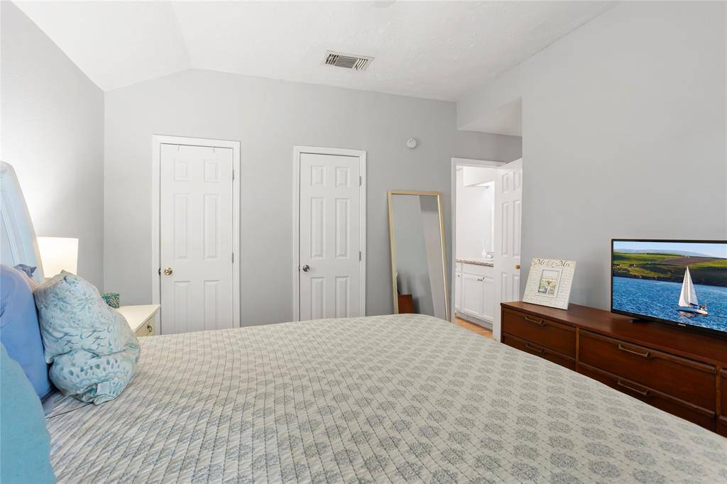 Primary Bedroom looking toward en suite bathroom.