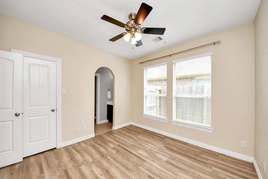 Additional secondary bedroom, both have large closets.