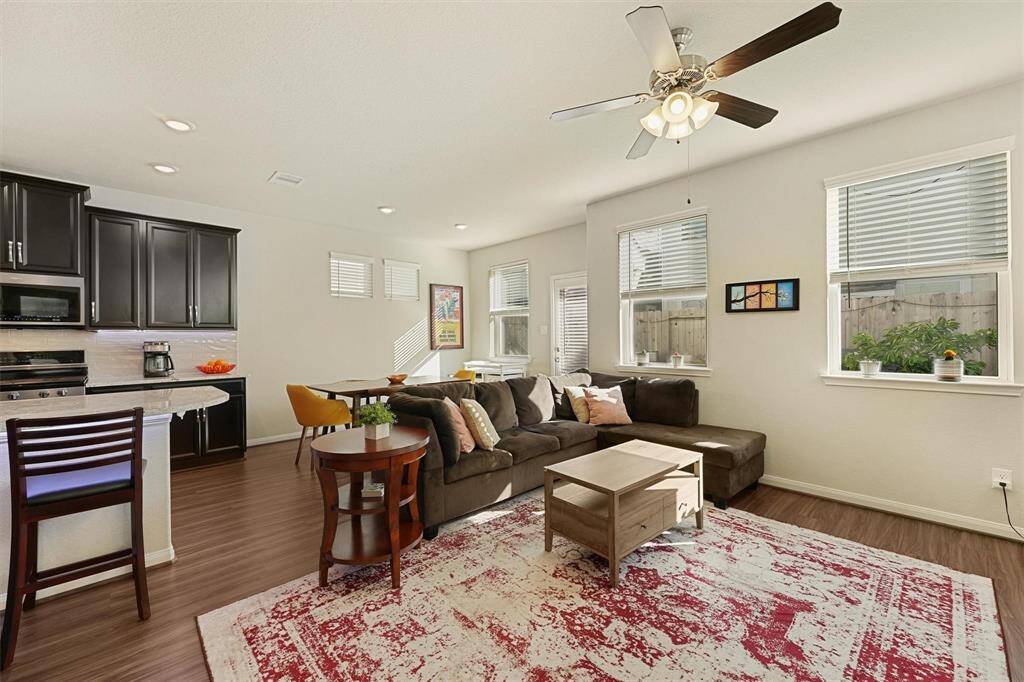 Back inside the house. When you walk in, you are greeted with a welcoming open floor plan and great natural light.