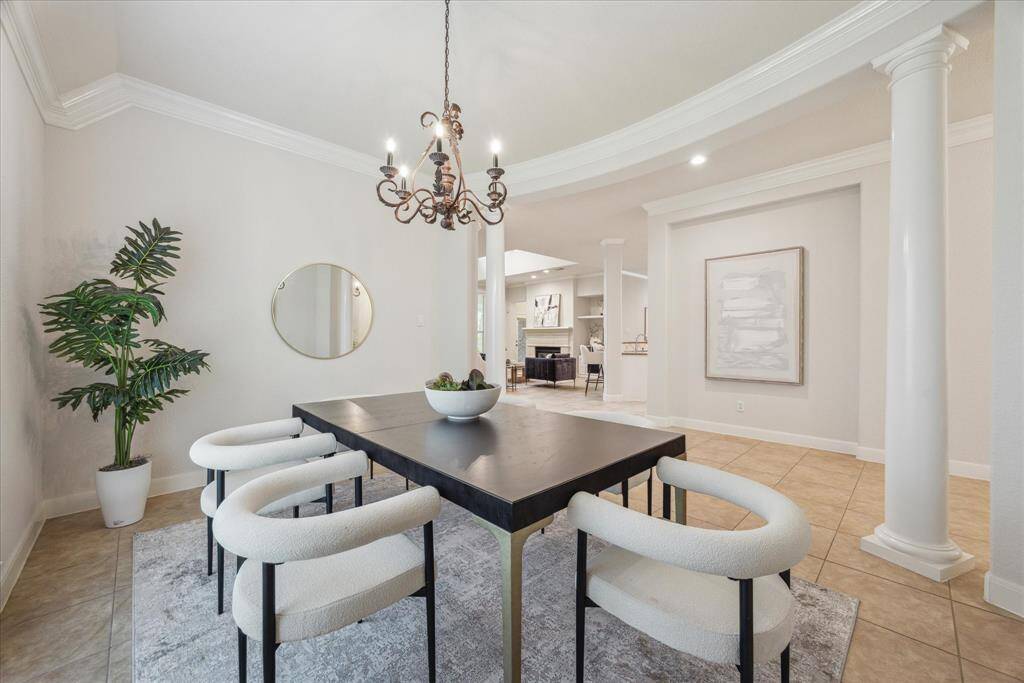 Formal dining room conveniently located across from the kitchen, offering an easy flow for meals and entertaining.