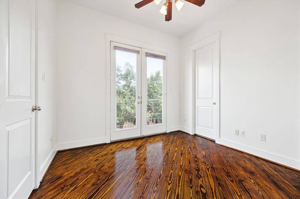 Light filled secondary bedroom on third