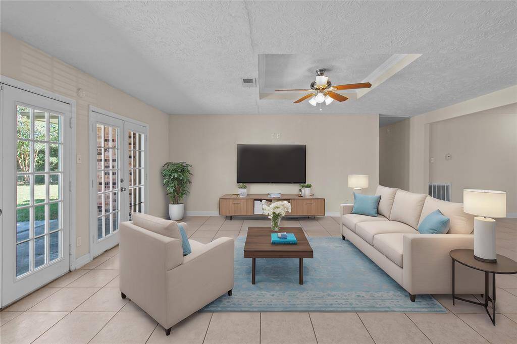 staged den area