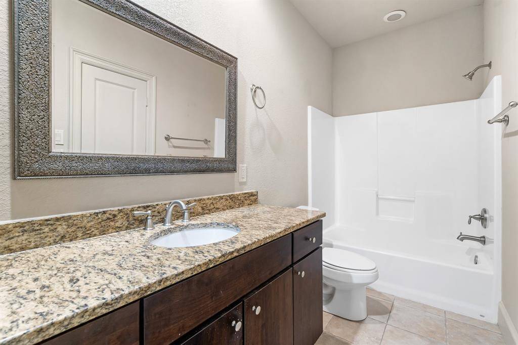 This is the secondary bathroom upstairs for the 2 guest rooms.