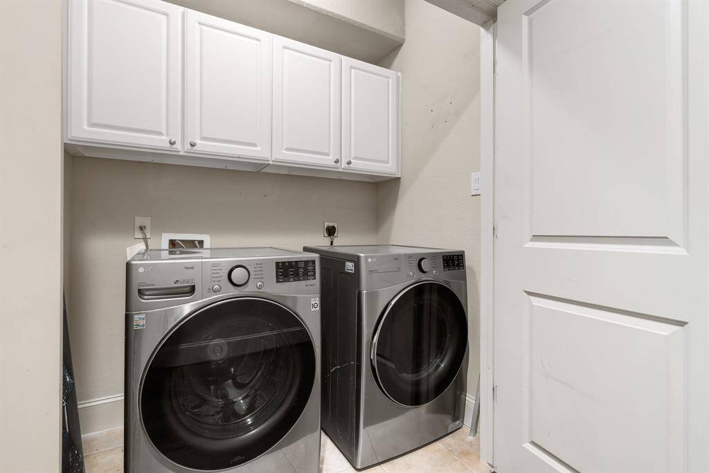 Laundry room on 2nd floor is very convenient. Washer and dryer included.