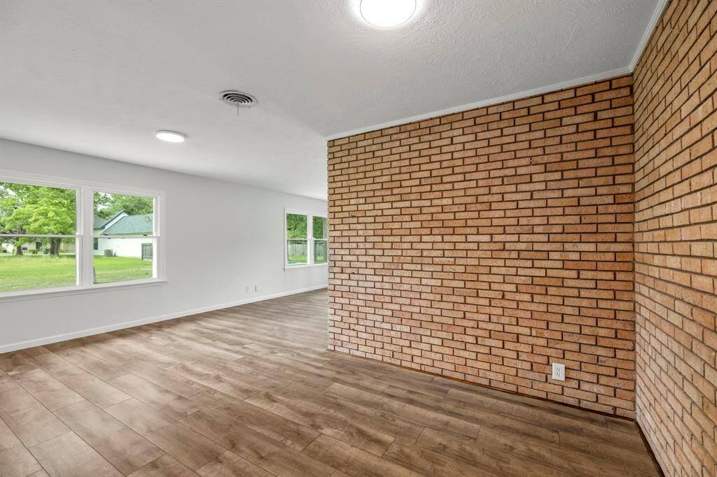 Original brick accent wall