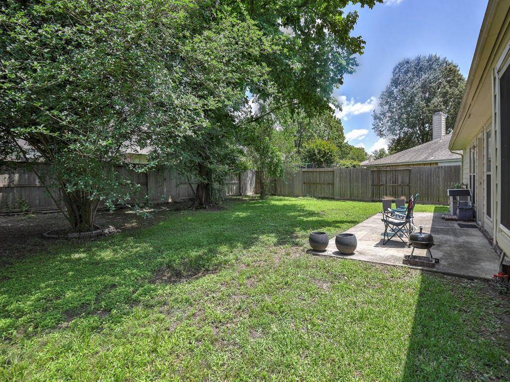 Spacious backyard
