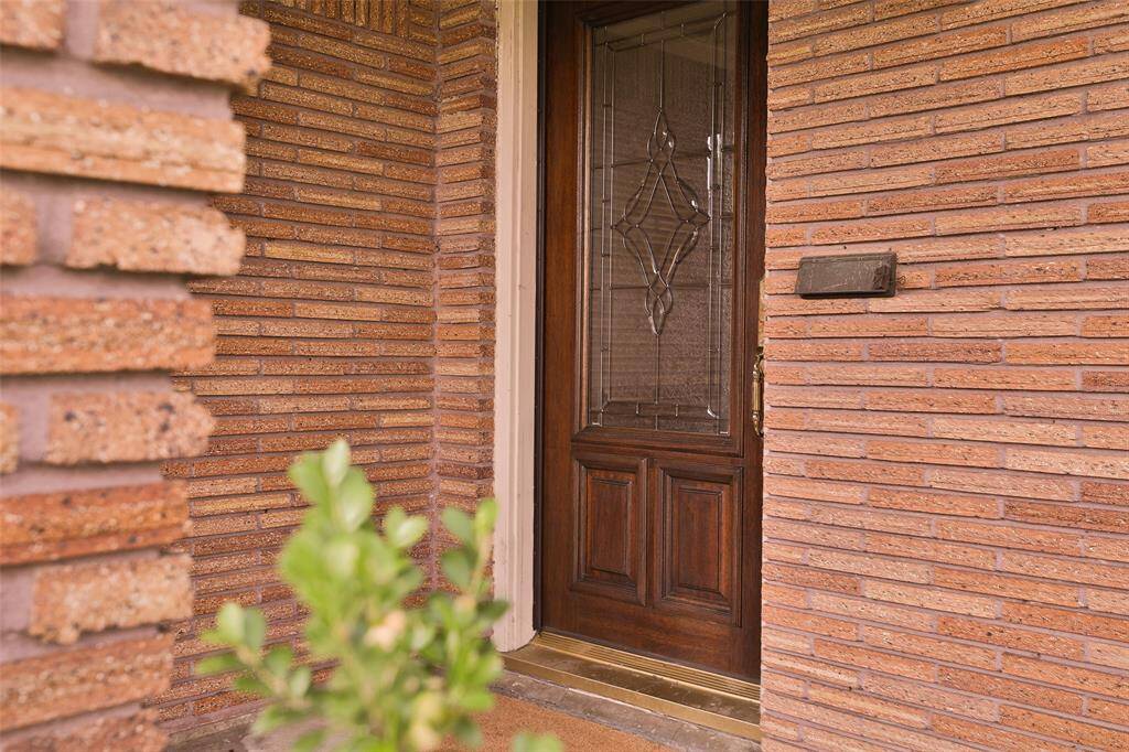 Beautiful brick entry!