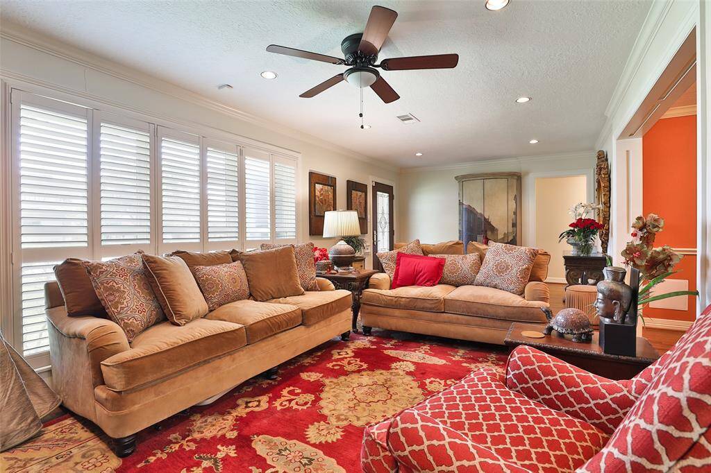 This large living room is a great space for all your furniture!