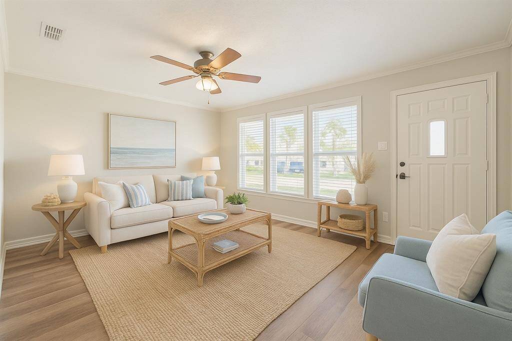 This photo has been virtually staged to help illustrate the potential of the space. The furniture and decor shown are for visual inspiration only and are not present in the actual property.