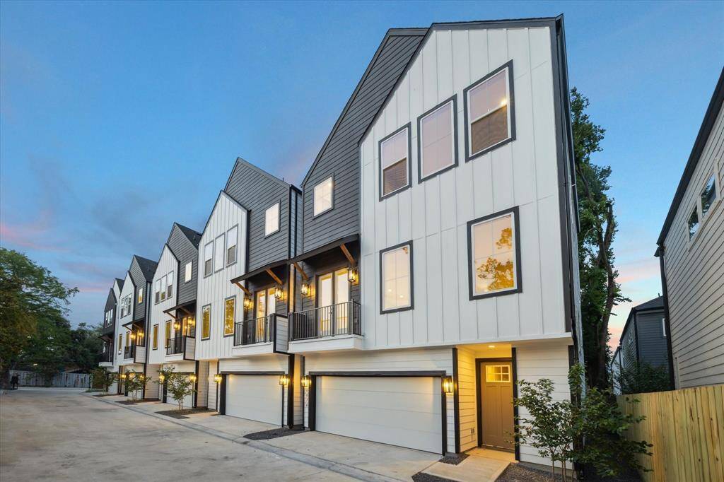 Martin Street Manors homes features a two tone front elevation with great curb appeal
