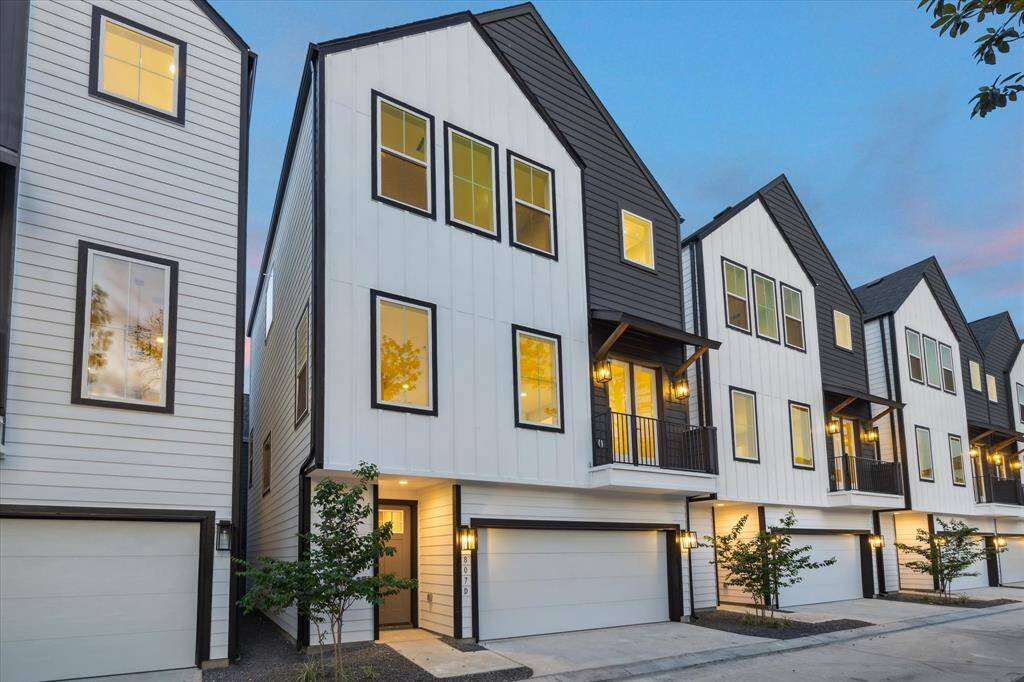 Martin Street Manors homes features a two tone front elevation with great curb appeal