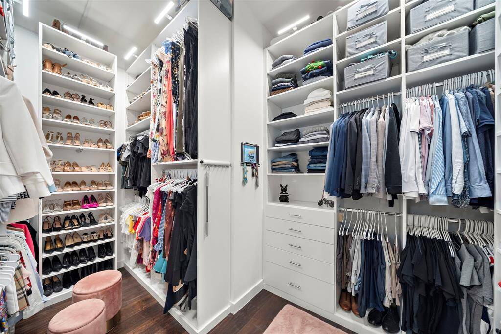 Walk-In Closet in Primary Bedroom