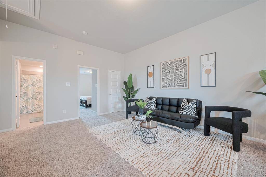 This is spacious upstairs game room.