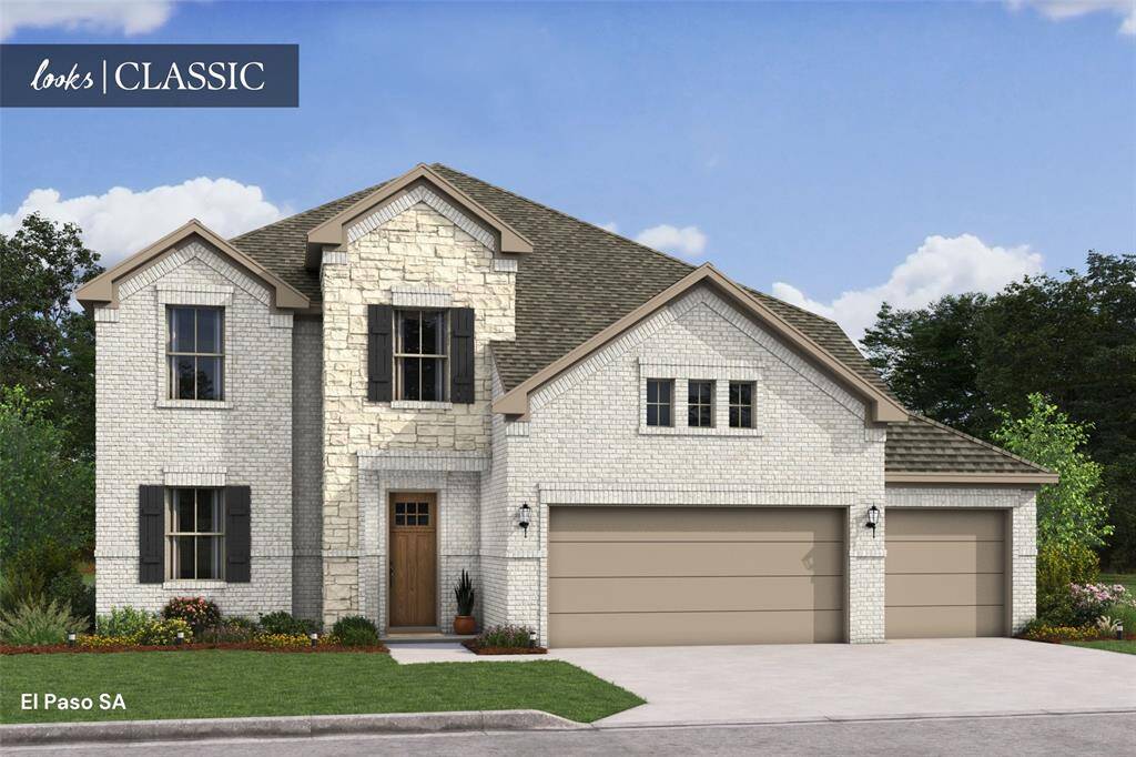 Lovely El Paso design by K. Hovnanian Homes with Elevation SA in beautiful Westwood. (*Artist rendering used for illustration purposes only.)