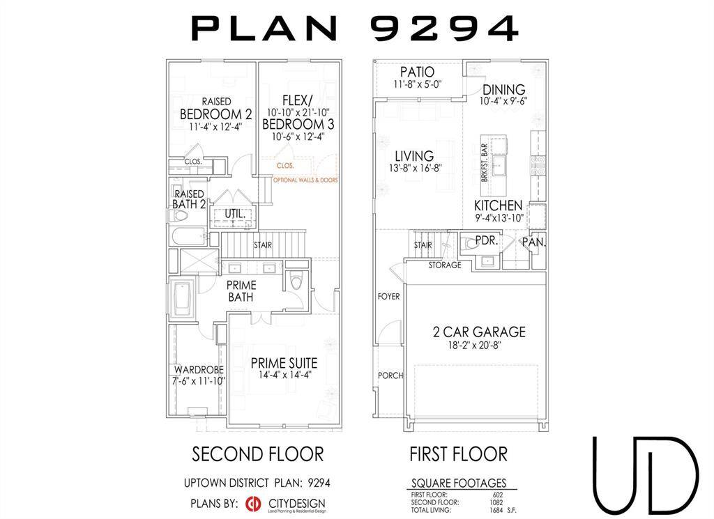 Uptown District's First Floor Living Plan