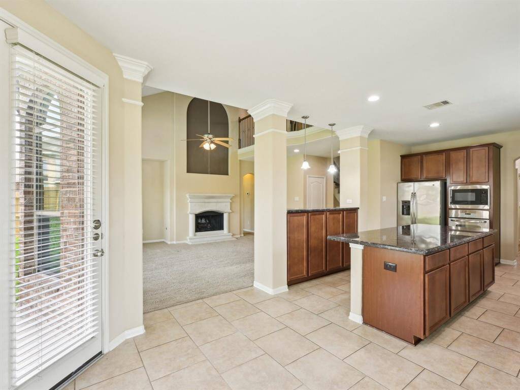 With an abundance of cabinetry, there is no shortage of storage space here.