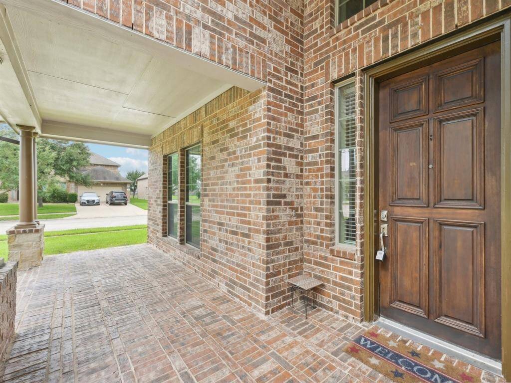 The covered porch is a great place to have a morning cup of coffee!