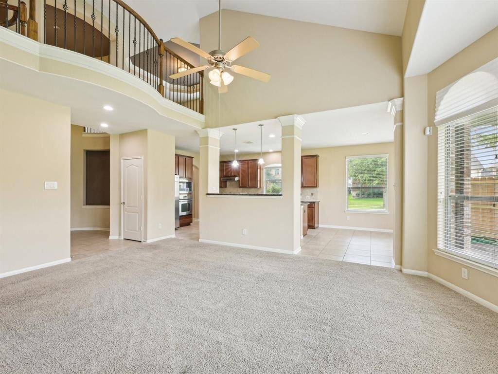 The catwalk overlooks the Family Room.