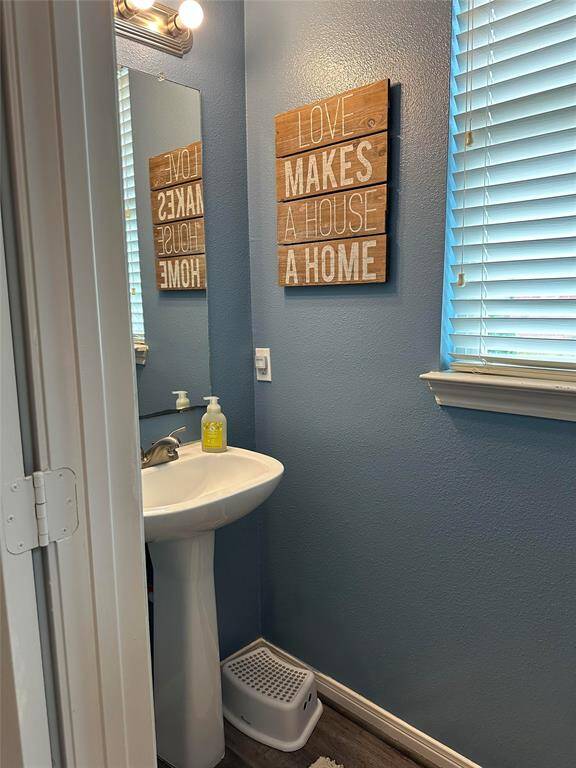 half bath just off the kitchen as well